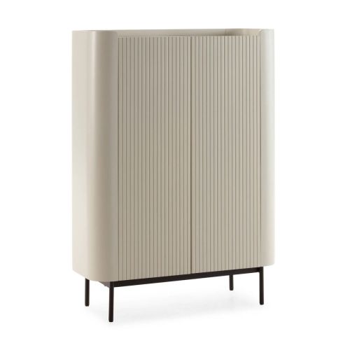 Mueble Auxiliar de 2 Puertas Lacado con Patas de Acero WILLA