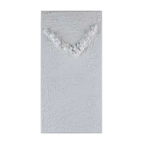 Mural de Pared Abstracto Blanco de 45 x 90 cm