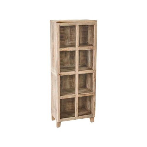 Vitrina de Madera de Mango de 1 Puerta 604771