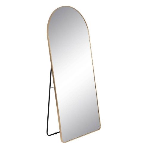 Espejo de Pie Oro 180 cm con Marco de Aluminio y Caballete 608828