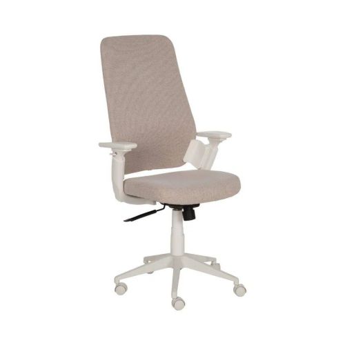 Silla de Ruedas Beige Regulable con Reposabrazos y Respaldo Ajustable 613245