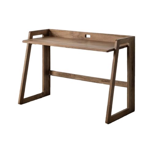 Escritorio de Madera de Mango Natural Amplio y Robusto 615242