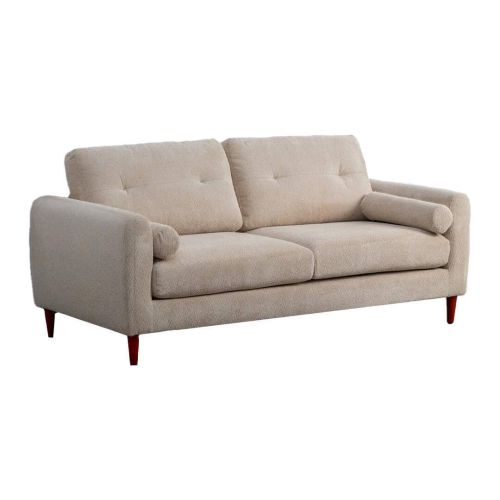 Sofá de Salón en Tejido Color Crema 195 cm 615562