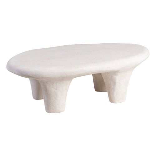 Mesa de Centro Blanca en Poliresina WILMA 102 cm 615196