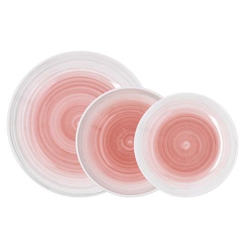 Vajilla de Cerámica de 18 piezas color Rose VELVET QUID 5427464
