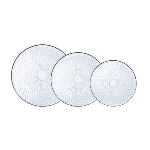 Vajilla de Vidrio Transparente 18 Piezas para 6 Personas Pampille Clear LUMINARC 5424175