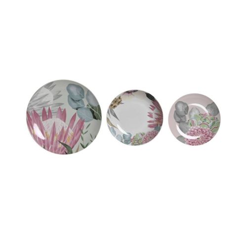 Vajilla de 18 Piezas de Porcelana Tropical Verde PC-200774