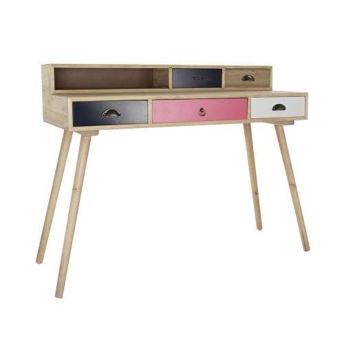 Escritorio Multicolor de MDF con 5 Cajones de Almacenamiento MB-171208