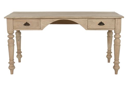 Escritorio de Madera Mango con 2 Cajones y Diseño Natural MB-217969