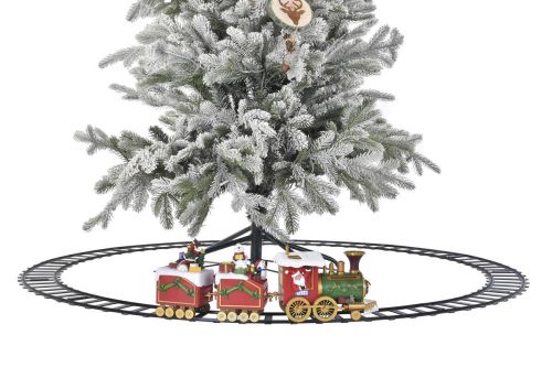 Decoración Navideña Tren LED Musical de Resina NV-197579