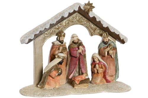 Adorno Navideño Nacimiento de Resina Multicolor NV-214328