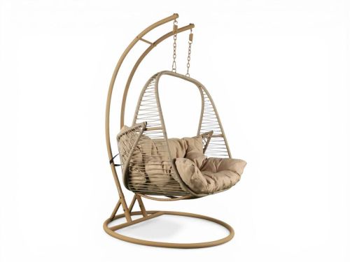 Sillón Colgante de Ratán Sintético 2 Plazas MB-224155