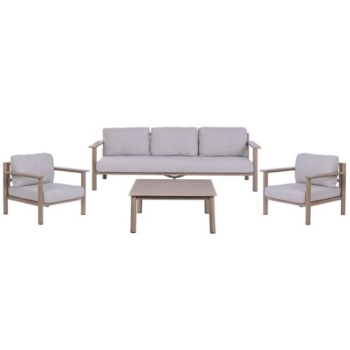 Conjunto de Jardín Aluminio Símil Madera MB-224522