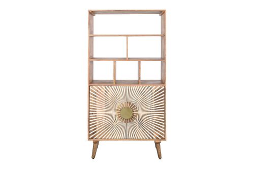 Estantería de Madera Tallada con 2 Puertas MB-208543