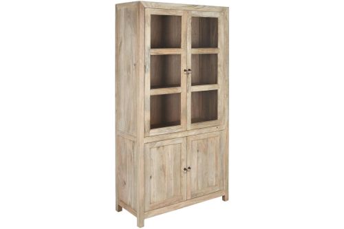 Vitrina de Madera de Mango con Cristal MB-215087