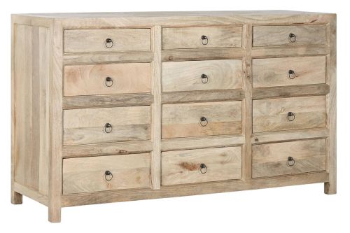 Cómoda de Madera de Mango con 12 Cajones MB-215089