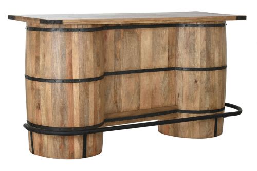Mueble Bar de Madera de Mango y Metal 180 cm MB-215092