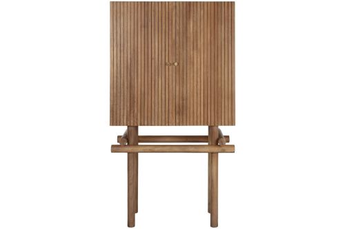 Botellero de Madera de Mango Natural MB-215094