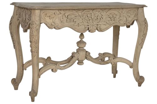 Consola de Madera de Mango Tallada MB-217966