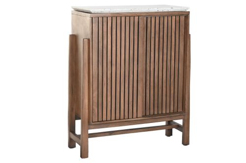 Aparador Estructura de Madera Acacia con Terrazo 80 cm MB-219025