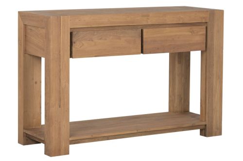 Consola de Recibidor en Teca Reciclada con 2 Cajones MB-221774