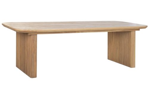 Mesa de Comedor de Madera de Teca 250 cm Natural MB-221789
