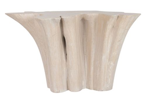 Consola de Raíz de Teca Decapé Blanco MB-223003