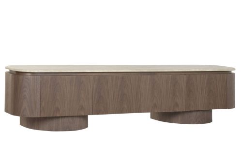 Mueble TV de MDF con Superficie de Granito Marrón MB-223063