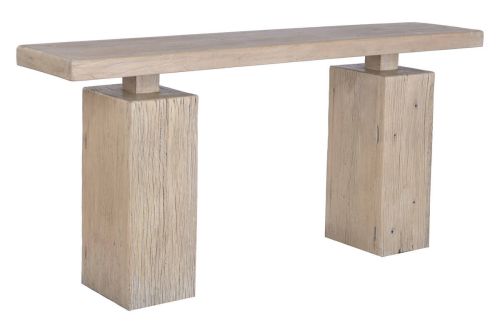 Consola de Recibidor en Madera de Olmo Macizo Natural MB-226318