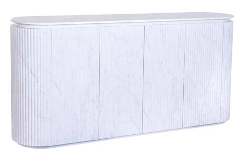 Buffet Moderno Estructura de MDF con Granito Blanco MB-226676