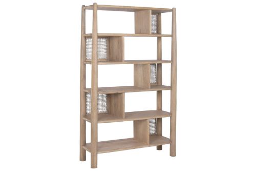 Estantería de Madera de Acacia con Cuerda MB-226691