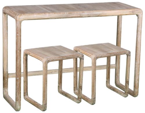 Set de 3 Consolas en Madera de Teca MB-227230