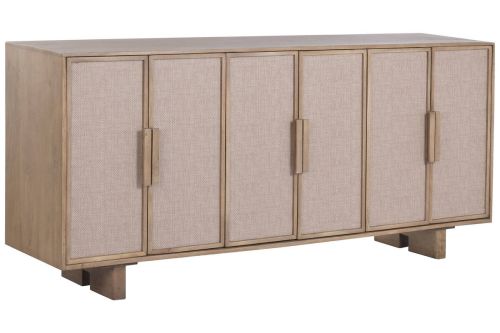 Buffet de Madera de Mango con Puertas de Ratán MB-227279