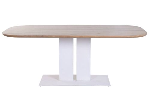 Mesa de Comedor de Madera de Acacia y Metal 240 cm MB-227288