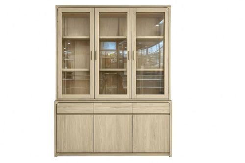 Vitrina de Salón en Madera de Pino 150 cm MB-227971
