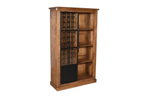 Botellero Madera de Mango y Metal MB-228283