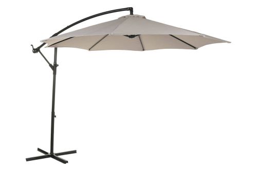 Parasol Giratorio 360º Beige 300 cm con Protección UV y Base MB-224570
