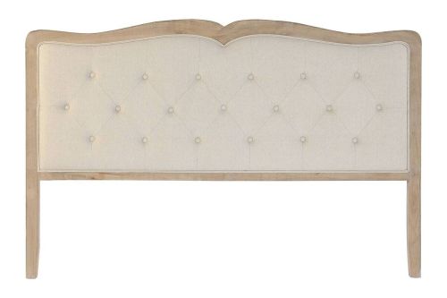 Cabecero Tapizado Beige Estructura de Roble MB-203411
