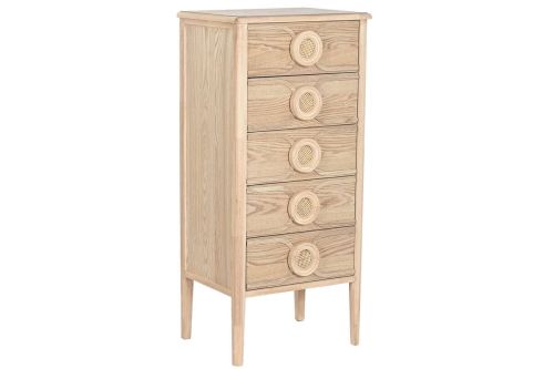 Sinfonier de Madera de Abeto con 5 Cajones Natural MB-219390