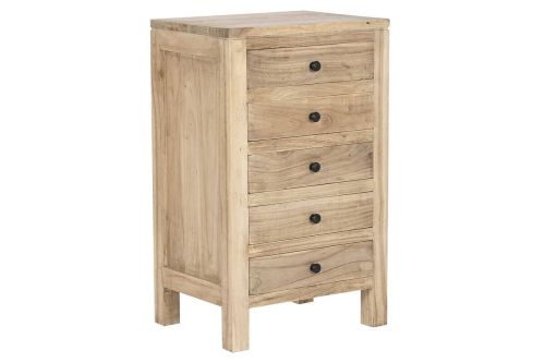 Sinfonier de Madera Mindi con 5 Cajones Natural MB-221505