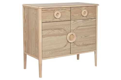 Aparador de Madera de Abeto Natural con 2 Puertas MB-219386
