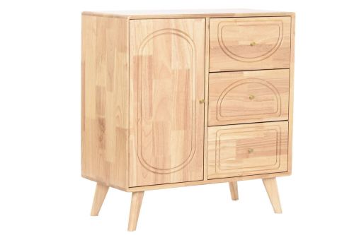 Buffet de Madera Rubberwood Acabado Natural MB-219987