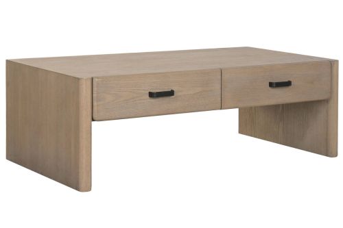 Mesa de Centro de Madera de Abeto con 2 Cajones MB-219970
