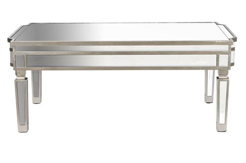 Mesa de Centro de Espejo Plateada con Estructura MDF MB-209810