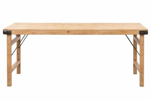 Mesa de Comedor Plegable de Madera Reciclada 180 cm MB-229857
