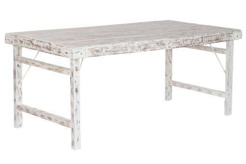 Mesa de Comedor Plegable de Madera Reciclada 180 cm MB-224025