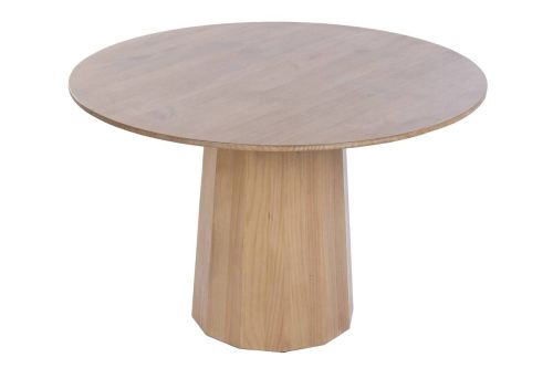 Mesa de Comedor Redonda de Abeto y MDF 120 cm MB-230872