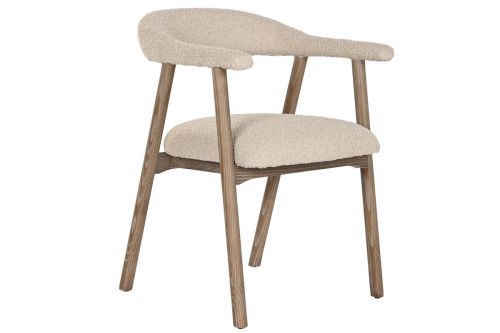 Silla de Comedor Tapizada en Poliéster Beige MB-221650
