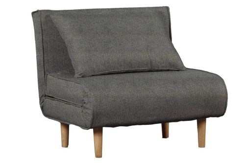 Sofá Cama Compacto Tapizado en Poliéster Gris MB-226073