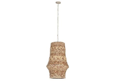 Lámpara de Techo Madera Y Hierro Natural LA-213686
